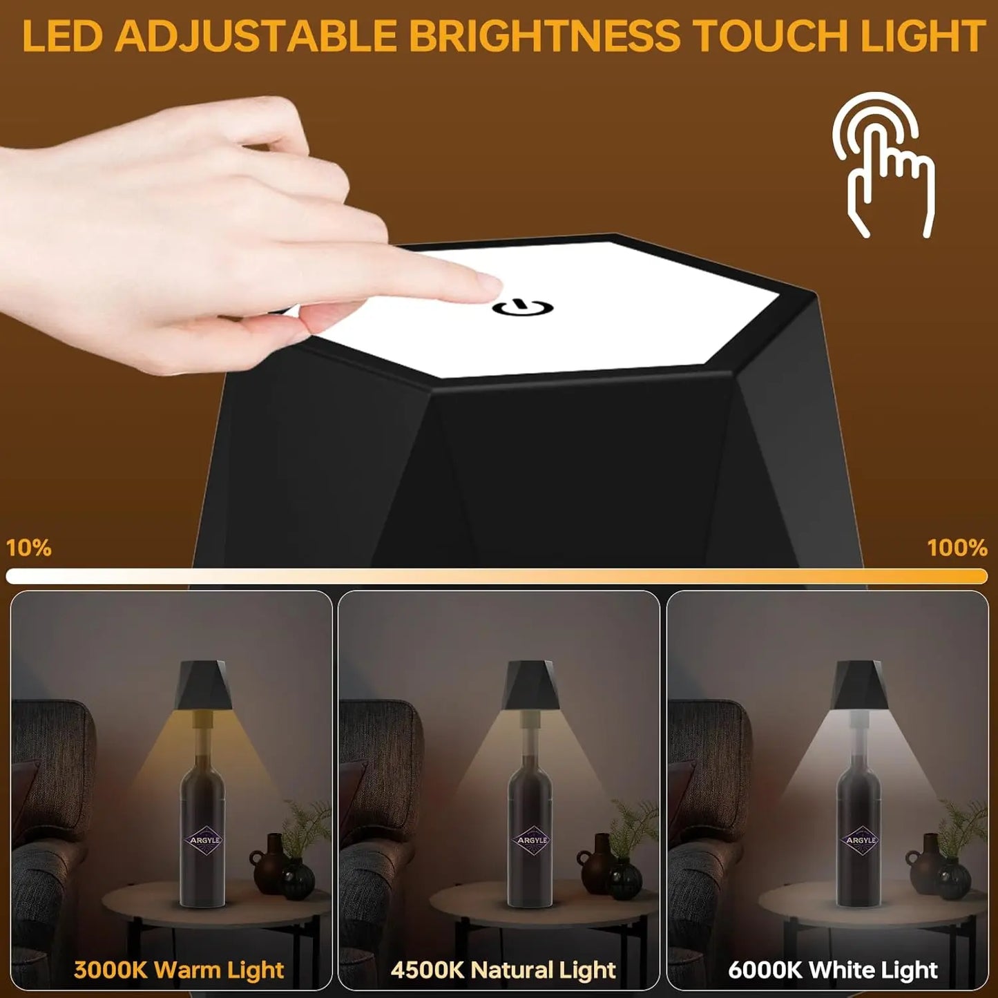 Wireless Bottle Table Lamp