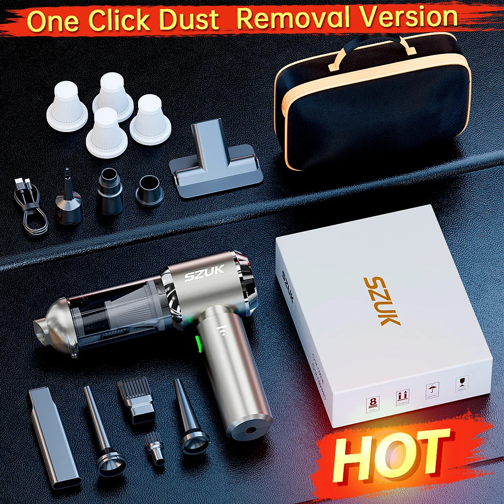 Car Vacuum Cleaner Strong Suction Cleaning Mini Machine Wireless