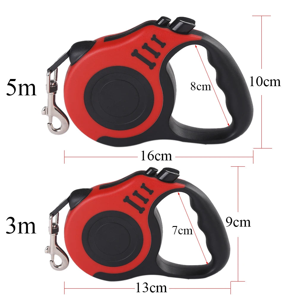 3M/5M Durable Retractable Leash for Small Dogs & Cats – Outdoor Travel Use
