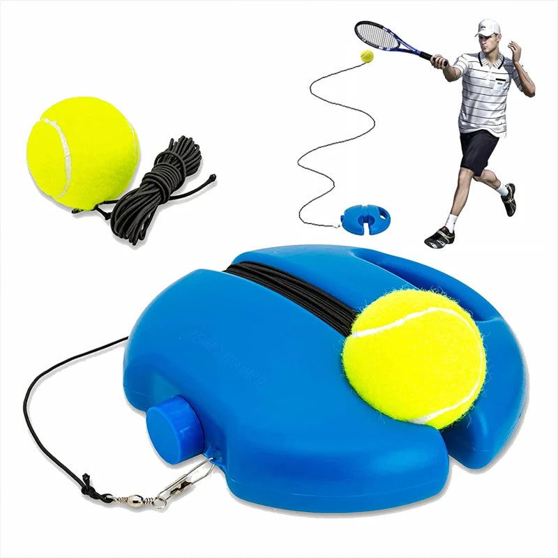 1 Set Tennis Trainer With Tennis Bounce Ball And Practice Ropes