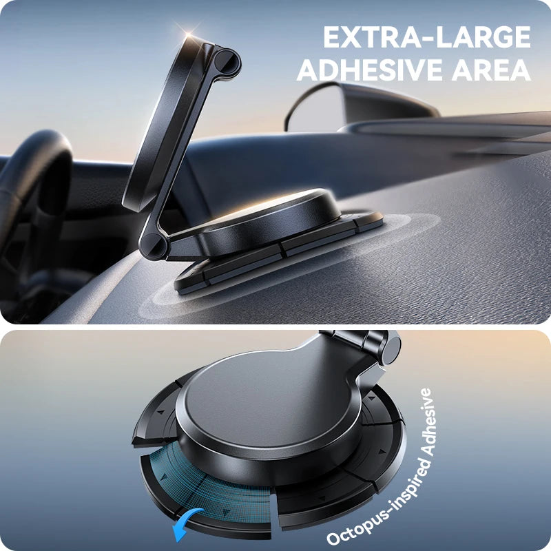 Magnetic Car Mount N55 Strong Magnet 15W Wireless Charging 360° Rotation