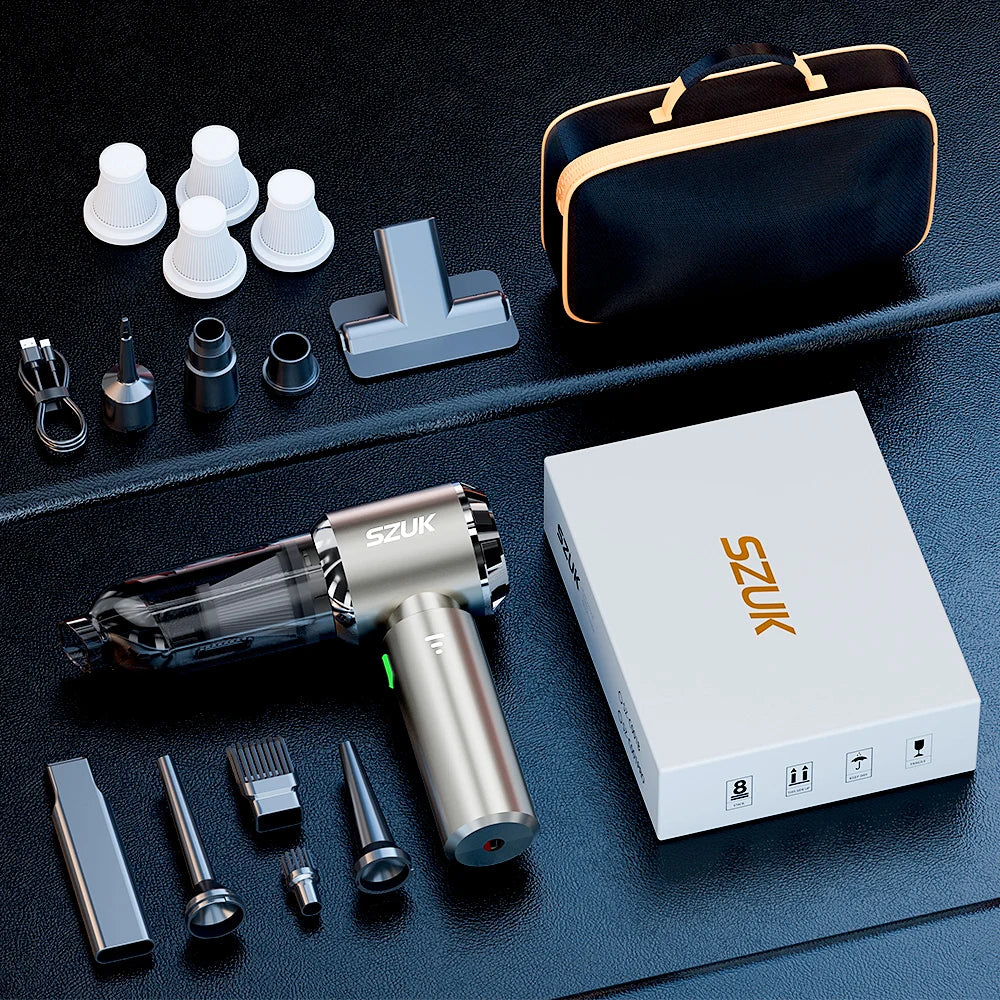 Car Vacuum Cleaner Strong Suction Cleaning Mini Machine Wireless