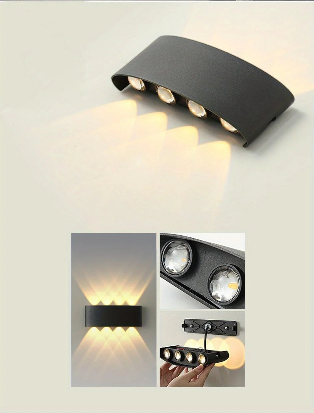 High-Brightness Waterproof LED Wall Light