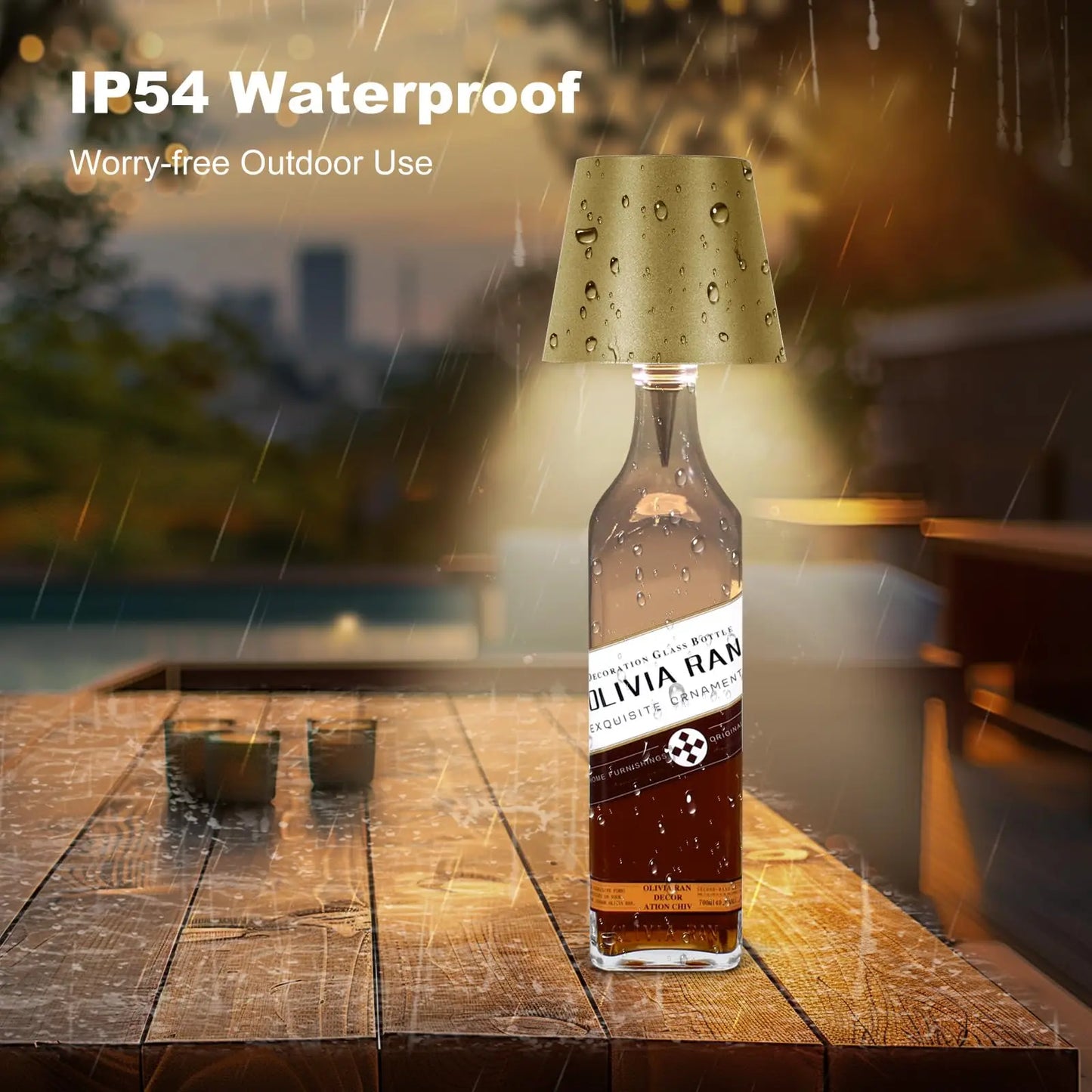 Wireless Bottle Table Lamp